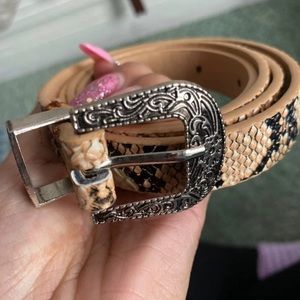 Snake skin belt
